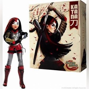 NWT 🎉HP🎉 DC Super Hero Girls Katana 11.5” doll. Collectible. Mattel. SDCC exc…